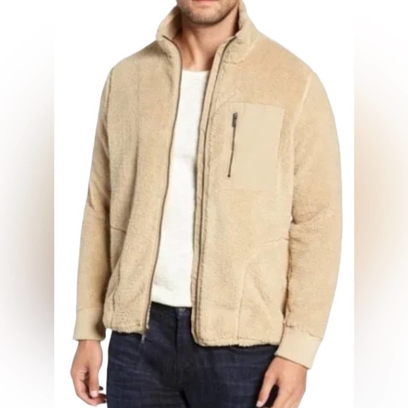 UGG Other - UGG Lucas Sherpa Full Zip Jacket in Sand size Small
